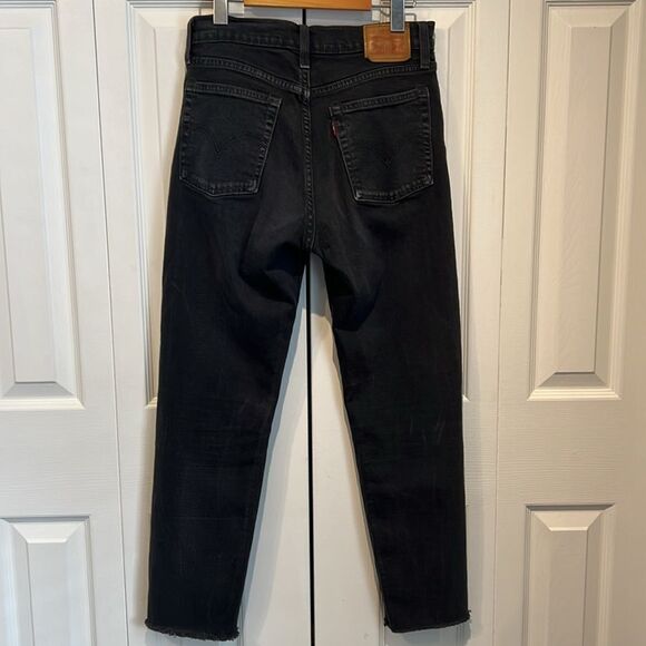 Levi’s Black Button Fly High Rise Jeans‎ Size 28 - Picture 6 of 13